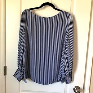 Black and white blouse